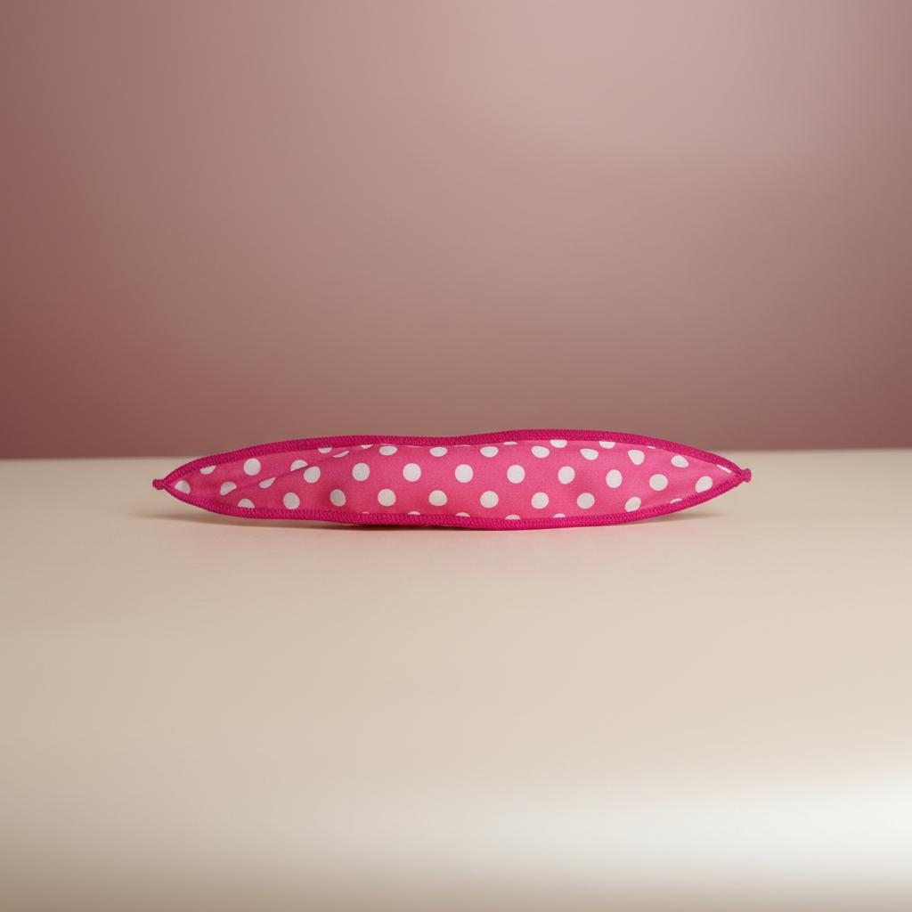 

Hair Sponge Rollers With Polka Dot Design For Sleep Use And Natural-Wave Styling рожевий червоний колір