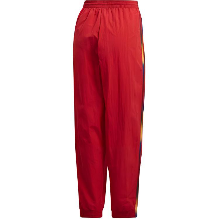 adidas Pantaloni della tuta Originals Serie Sport Lifestyle Ampi Comodi Morbidi Atletici Pantaloni Lunghi da Donna Rosso GJ7718