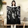 1PC Charles Matthewsons Anarchy Patterned Flannel Blanket Suitable For All Seasons For Home Decor Warmth And Comfort Gifts Holiday Present