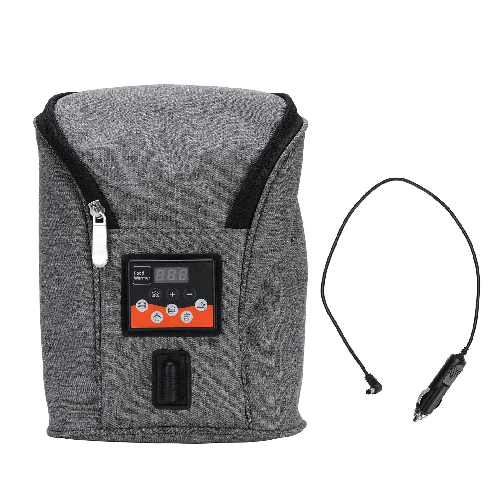 

Baby Bottle Warmer Bag Adjustable Temperature Cordless Insulated Milk Bottle Warmer for Breastmilk серый