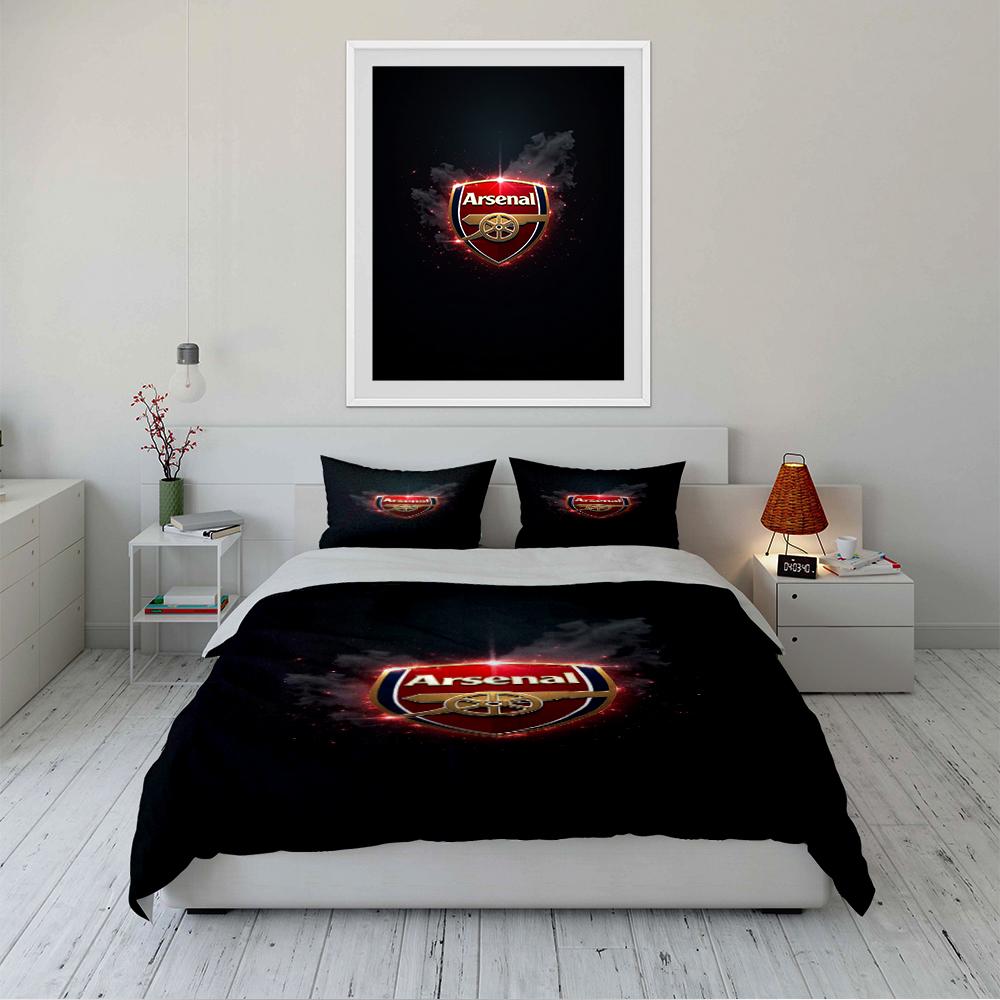 Set Biancheria da Letto Logo Arsenal Set Biancheria da Letto (1 copripiumino, 2 federe, piumino non incluso)