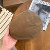 Retro forward hat female autumn and winter shows a small face, wearing a duck tongue beret literary style hat y2k