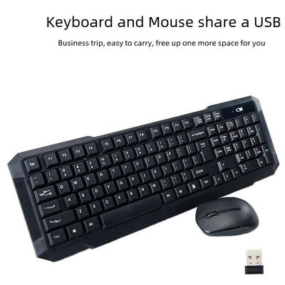2.4G Wireless Keyboard and Mouse Set for Notebook and Smart TV - In Stock