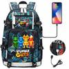 3 Piece School Backpack Set for Students Large Capacity Oxford Cloth Schoolbag with Shoulder Strap and Pencil Case