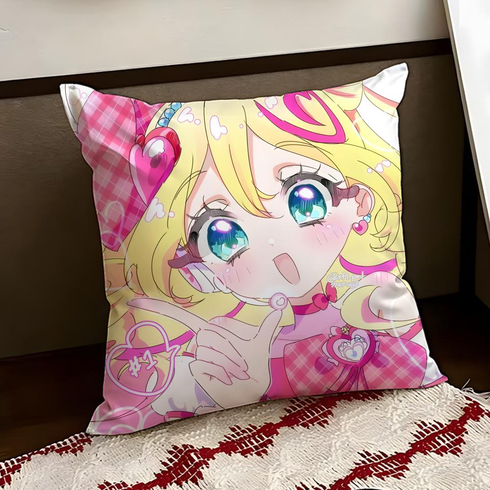 YYou and Idol PPretty Cure Cushion Cover Reversible Soft Durable Pillow Cover Home  Car MultiScene Use for Daily Comfort