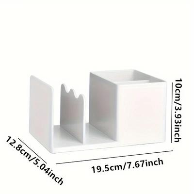 1pc Polishing Desktop Storage Box - Spacious Folder Storage and Sorting Rack with Tension Installation - Perfect for Offices