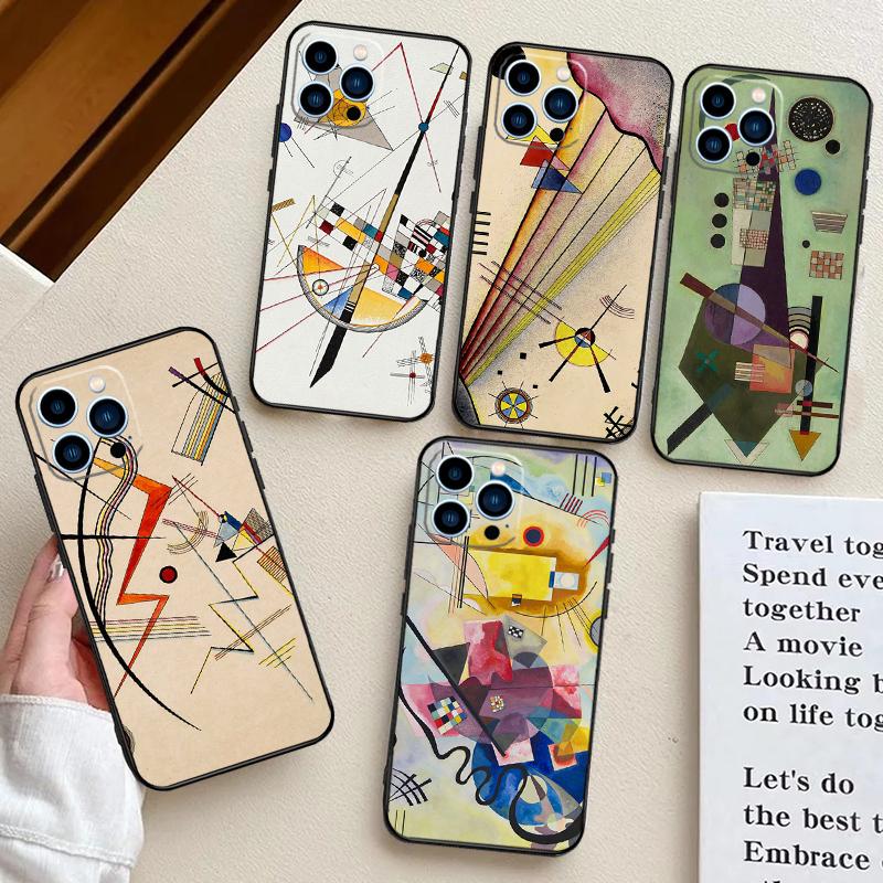 Wassily Kandinsky Abstract Phone Case For Samsung Galaxy S25 S23 S22 S21 S20 S24 Ultra S9 S10 Plus S25 FE Back Cover