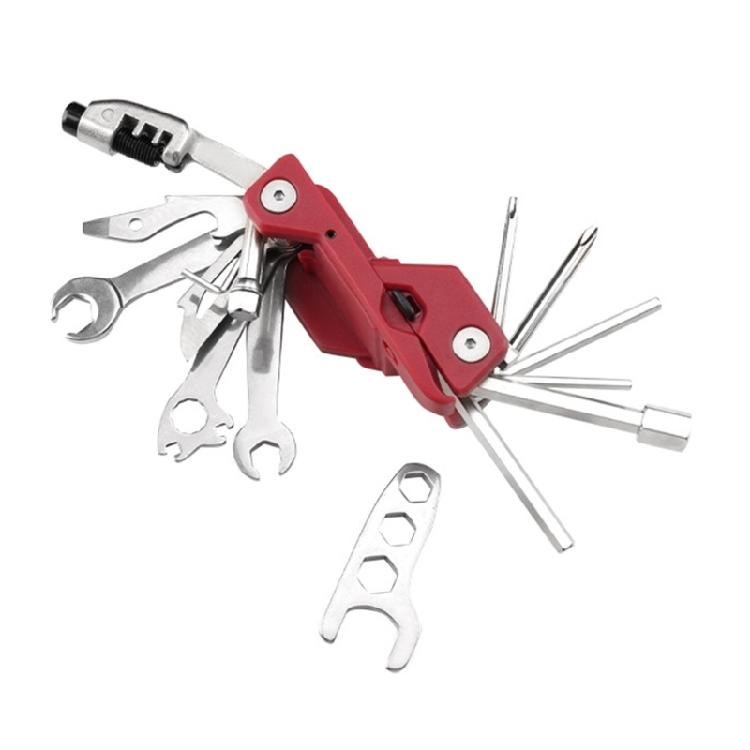 Folding Hexagon Wrench Screwdriver Multifunctional Cycling Maintenances Tool Bikes Maintenances Tool Cyclings Tool красный