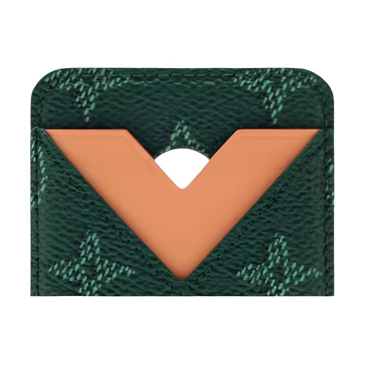Louis Vuitton Magnetic Card Holder Epicea Monogram Heritage Canvas Men Wallets Green M26949