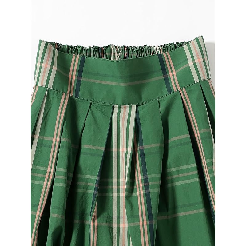 [Beams Boy] skirt boy big tartan ladies GREEN FREE 13270113803