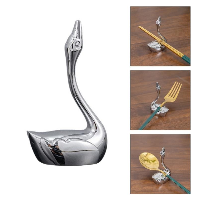 Zinc Alloy Tableware Storage Rest Decorative Animal Shape Chopsticks Spoon Forks Stand Kitchen Dining Essential