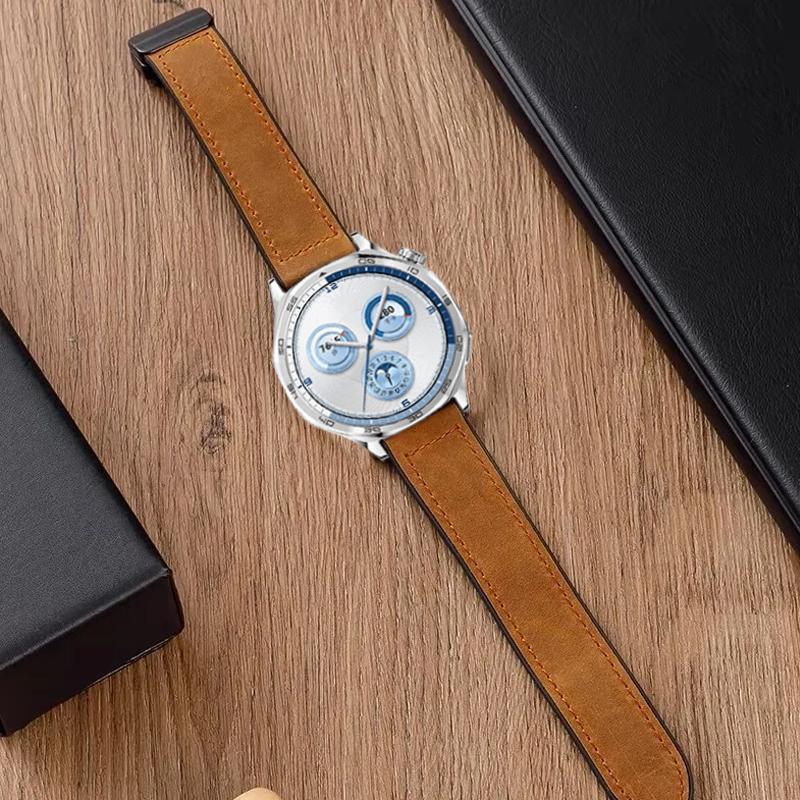 22mm 20mm Leather+Silicone Strap for Garmin Forerunner 55 165 265 965 Magnetic Bracelet Band Garmin Vivoactive 6/5 Venu 3/2 Belt