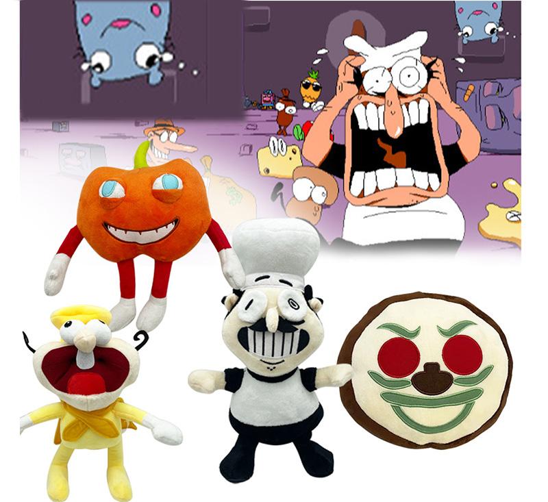2023 New Arrival Peppino Cook Pizza Tower Plush Toy Character Cotton Material 20-25cm Unisex Targeted for Younger Audience