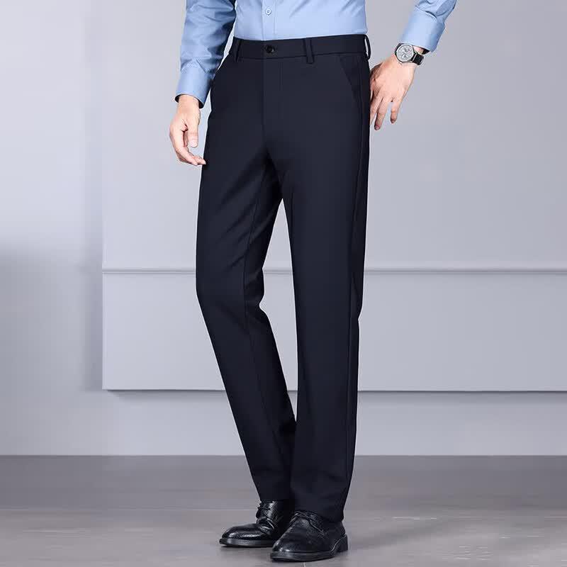 ROMON Men's Business Casual Wrinkle-Free Dress Pants