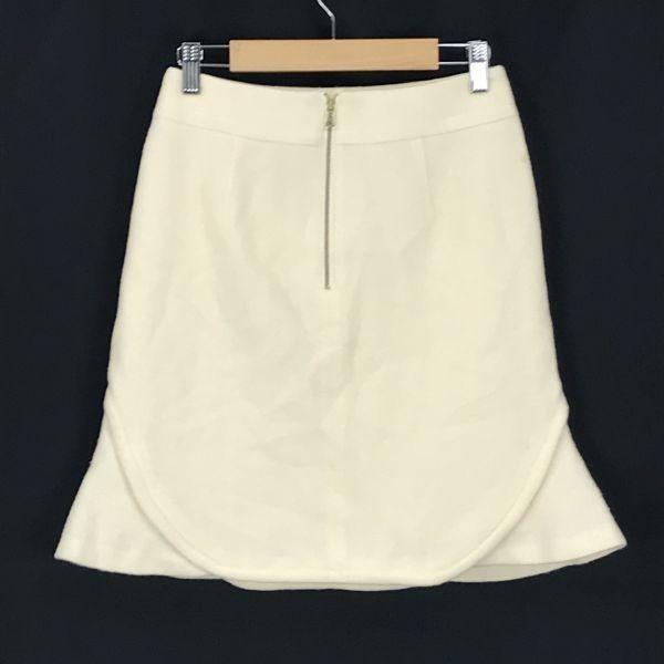15,000 Yen Tag Attached CROLLA Trapeze Skirt Knee Length Beige 36/S(USED)
