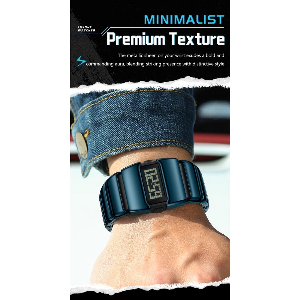 POEDAGAR Top Original LED Men Watch Waterproof Week Calendar Alarm Man Wristwatch Sport Stainless Steel Electronic Men's Watches
