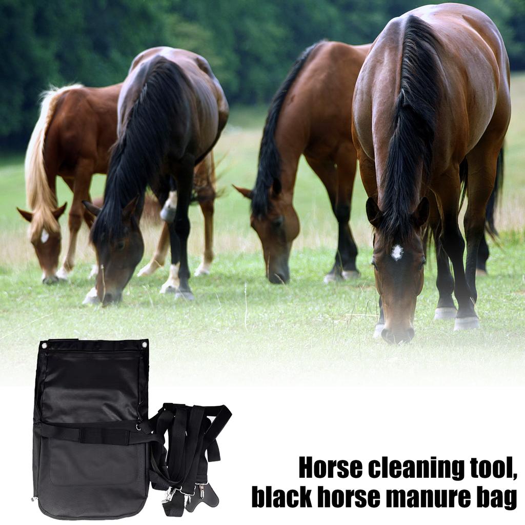 Horse Manures Pouches Equine Manures Collector Equine Waste Manures Bag Horse Dung Pocket Manures Bag for Clean Street