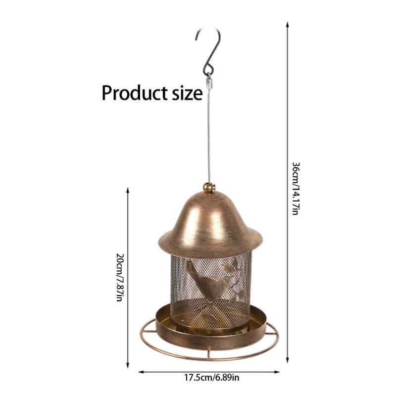 Durability Metal Bird Feeders Squirrels Proof Outdoor Large Capacity Easyly To Clean Weather Resistant For Wild Birds