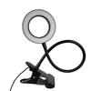 Adjustable Levels LED Magnifying Glass Lamp 5X Magnification Clip On Desk Lamp  Tattoo Art