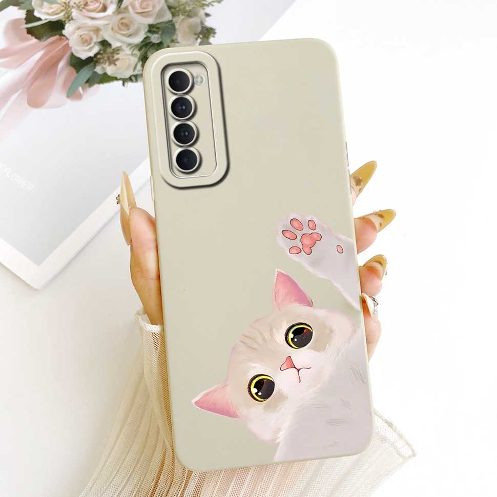 For Oppo Reno4 Case Reno 4 Pro Soft Silicone Cute Couple Rabbit Phone Back Cover For Oppo Reno 4 Reno4 Pro 4G Cases