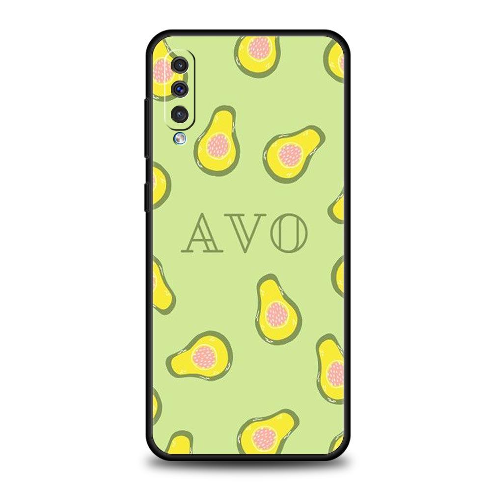 Cute Avocado Phone Case for Samsung Galaxy A56 A36 A26 A16 A34 A24 A42 A22 A20 A12 A40 A30 A10 5G Soft TPU Cover Shell Funda Bag