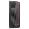 LC.IMEEKE For Samsung Galaxy A51 4G SM-A515 Slim-Fit Phone Cover Carbon Fiber Texture PU Leather+TPU+EVA Shell