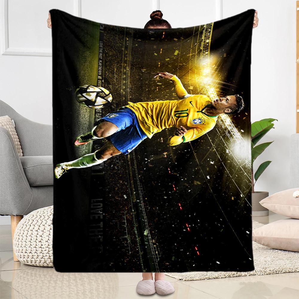 Neymar Celebrates Victory Blanket Ultra-Soft Suitable for Chair Office Chair Picnics for All Occasions Stylish Decor