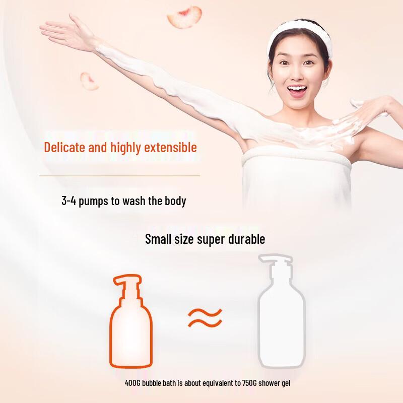 Dove White Peach Foaming Shower Mousse