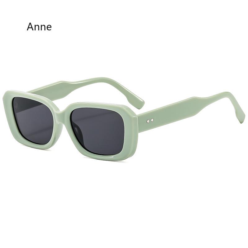 Solid Color Vintage Square Sunglasses for Men Classic Black Eyeglass Women's Fashionable Sun Glasses Lentes De Sol Mujer Gafas