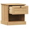 Vidaxl Szafka Nocna Vigo, 42X35X40 Cm, Lite Drewno Sosnowe