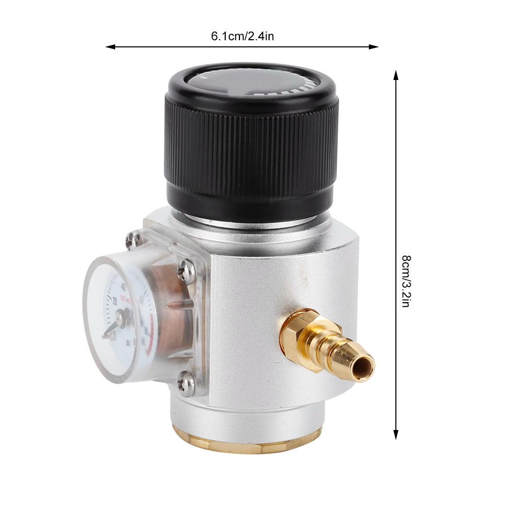 CO2   Gas Regulator T21 * 4 Soda Pressure Gauge Wire CO2   Kit 0-90 PSI( for European)