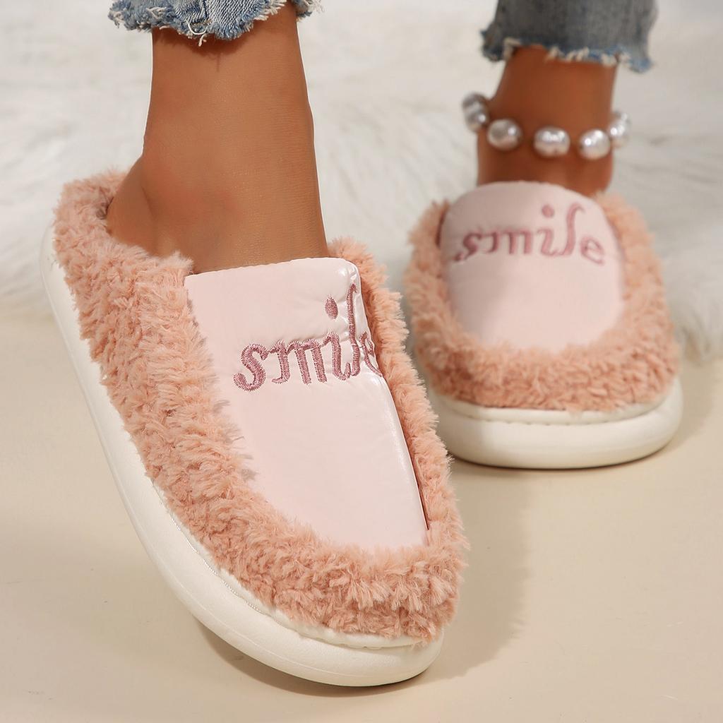Winter Home Slippers Version Fuzzy Indoor Warm Slippers Women Comfortable Non-slip House Shoes for Women Slides Women