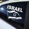 Flagge Israels Vinyl-Aufkleber Autoaufkleber Wasserdichte Dekoration Auto-Styling für LKW, Transporter, Motorrad