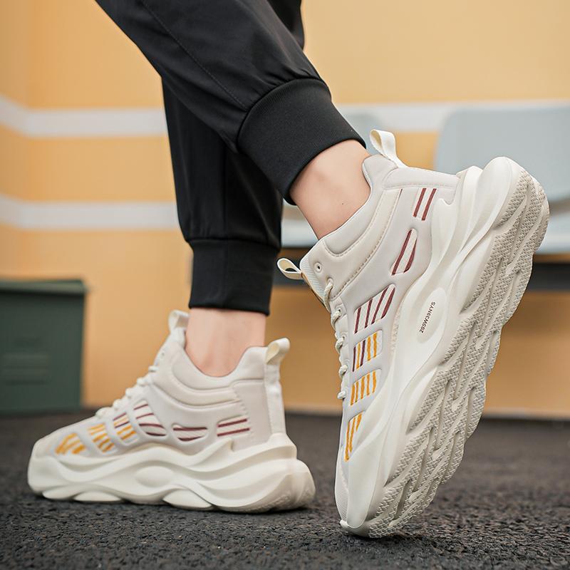 Men's Shoes Breathable Work Safety Shoes Trendy Non-slip Sports Comfortable Insoles Rubber Upper Men Shoes Tenis Para Hombre