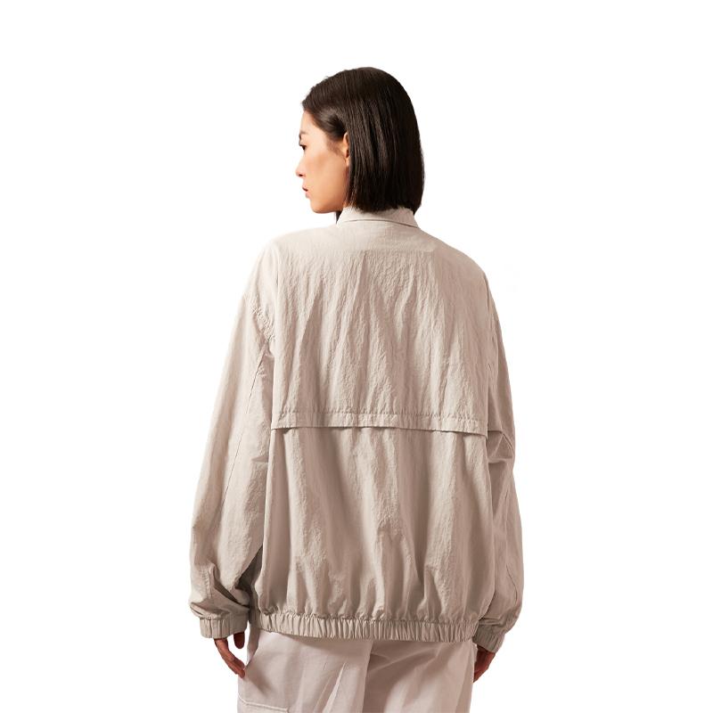 Calvin Klein Solid Color Zip-Up Stand Collar Casual Jacket Unisex Outerwear J400284-P01