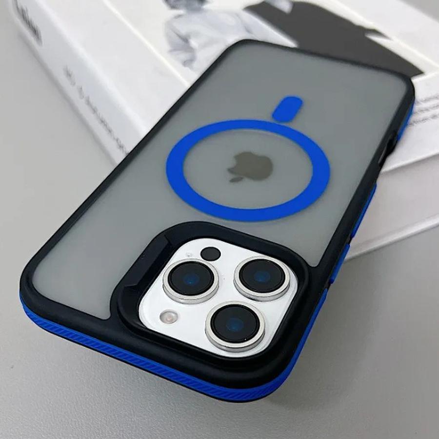 Luxury Magnetic Color Matte Translucent Armor Shockproof Case For iPhone 16 13 15 14 12 11 Pro Max Magsafe Wireless Charge Cover