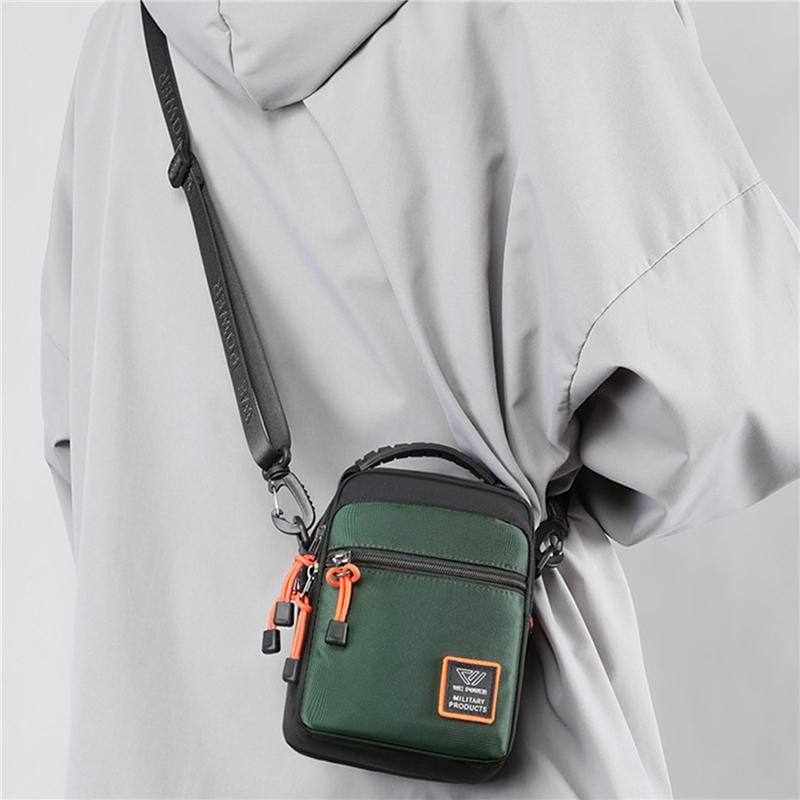 Moda masculina náilon pequena bolsa casual mini bolsa masculina crossbody ombro mochila masculina carteira e bolsa