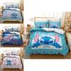 Çocuk Odası Dekorasyonu İçin Büyüleyici 3D Stitch Baskılı Lilo Stitch Nevresim Takımı