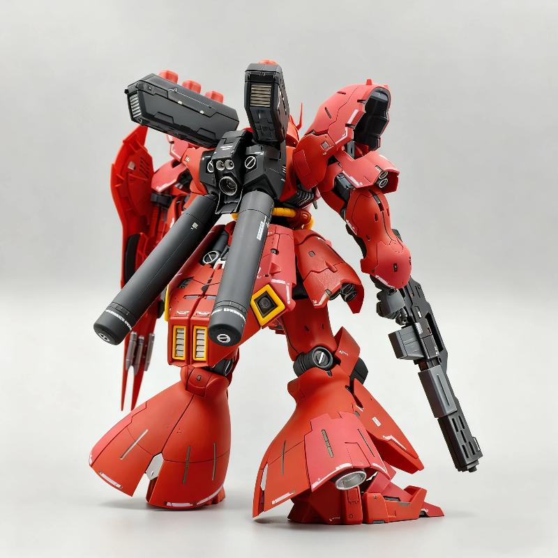 GaoGao RG Sazabi 1/144 Plastic Assembly Model Kit Action Figures Anime Collectible Toy Comes With Water Decals Home Decor Gift