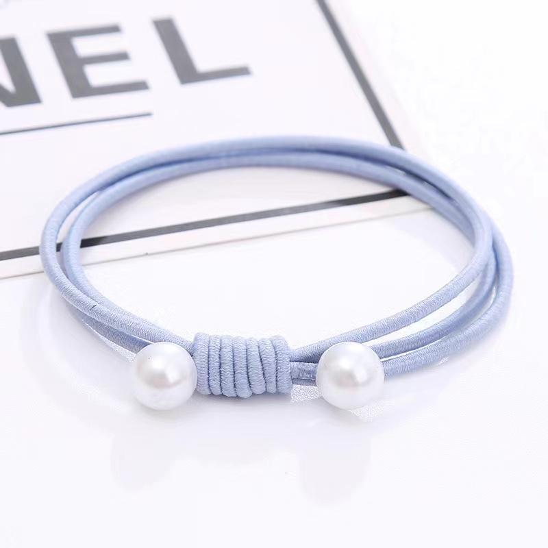 

1 шт., эластичные ленты для волос с простым узлом для девочек, богемная повязка на голову, резинки для волос в Корейском стиле, детские аксессуары для волос 1PC небесно-голубой