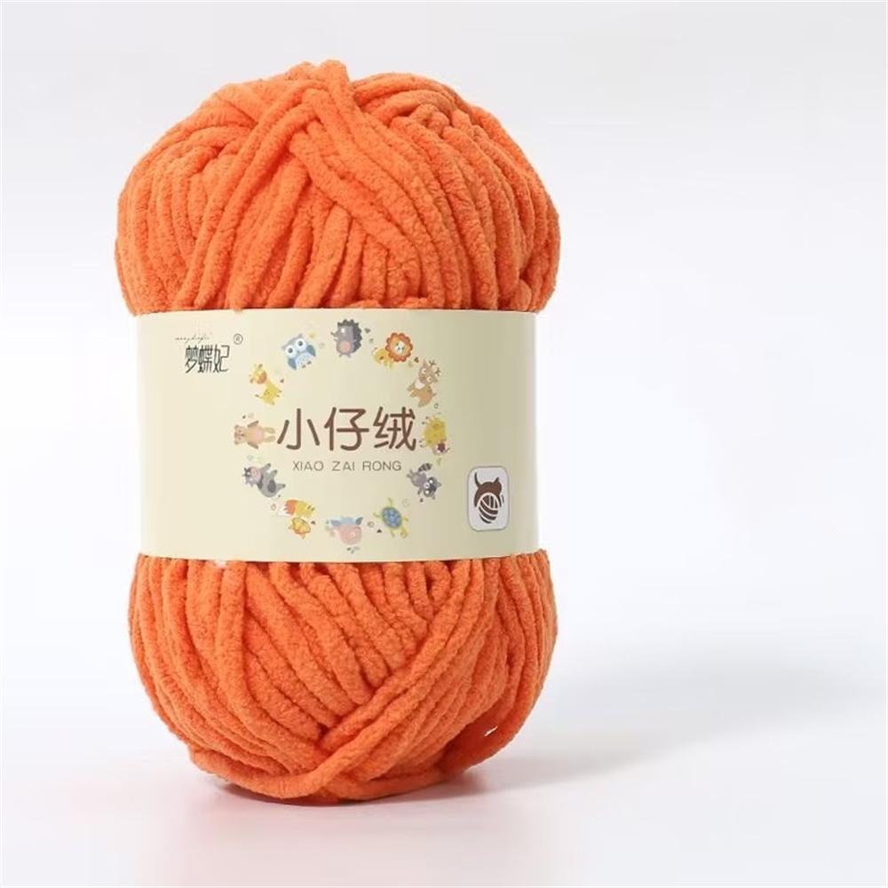 50g Milk Cotton Thick Velvet Yarn Handmade DIY Knitting Yarn Wool Line Baby Scarf Hat Soft Warm Crochet Blanket Chenille Yarn
