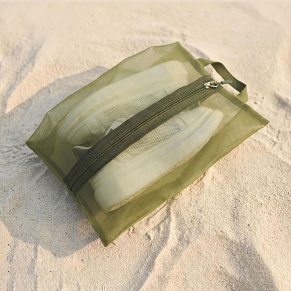 Zipper Shoe Storage Bag Dust Proof Sneaker Pouch Portable Travel Shoe Organizer