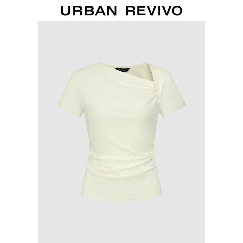 UR Women s Irregular Shirred One-Shoulder T-Shirt S