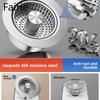 304 Kitchen Sink Filter Screen, Sink Leak-proof Plug, Anti-odor Sink, Springy Core, Press-type Drain Fairie