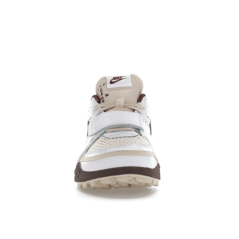 Travis Scott X Nike Zoom Field Jaxx Light Chocolate Unisex Sneakers White HQ3073-100