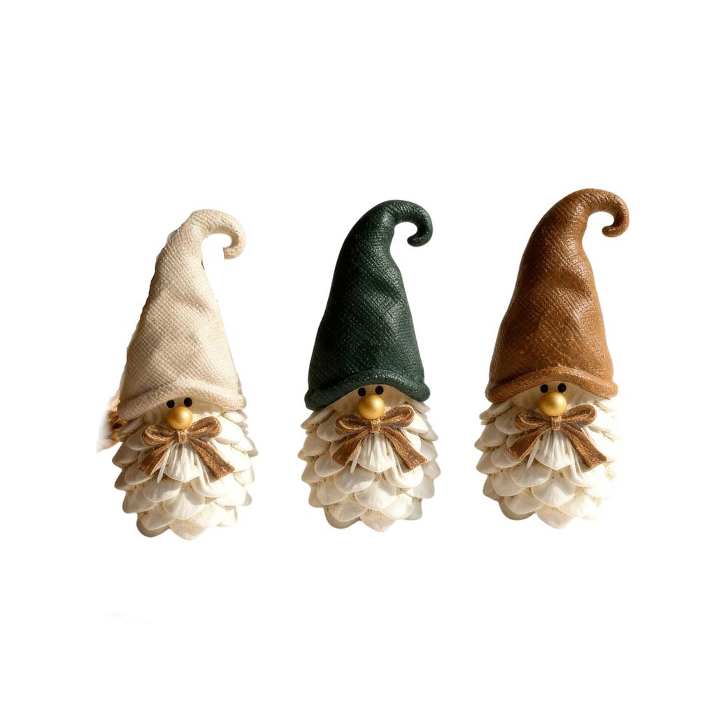 HarvestFestivalpinecone Dwarf Gnome Set Chestnut Fruit Dwarf Decoration Ornaments Chestnutpinecone Resin