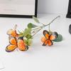 3-Forked Butterfly Dandelion Artificial Flower Party Wedding Decoration Fake Flowers Home Decoration Single Bouquet Plastic Flowers Plastic Flowers
