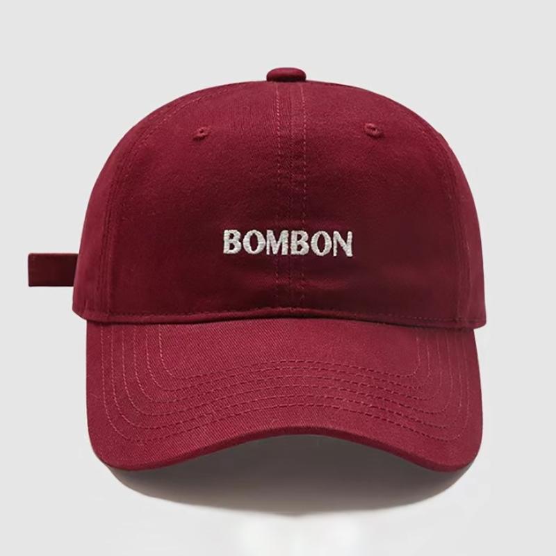 Letter Embroidered Baseball Sun Hat Adjustable Wide Brim Breathable Unisex Hat