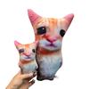 Cute Cat Meme Plushies El Gato Cat Plush Toy Simulation 3D Print Stuffed Cat Pillow Kdis Birthday Gift Collectible Toy