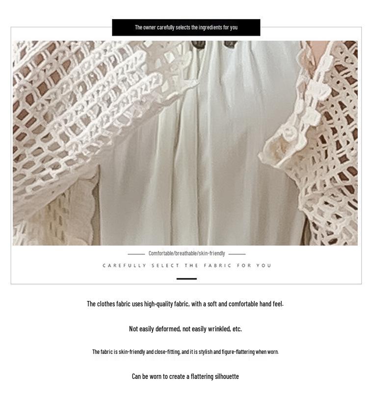 Lace-Up Backless Salt-Based Design Long Dress - Sweet Two-Piece Set for Women